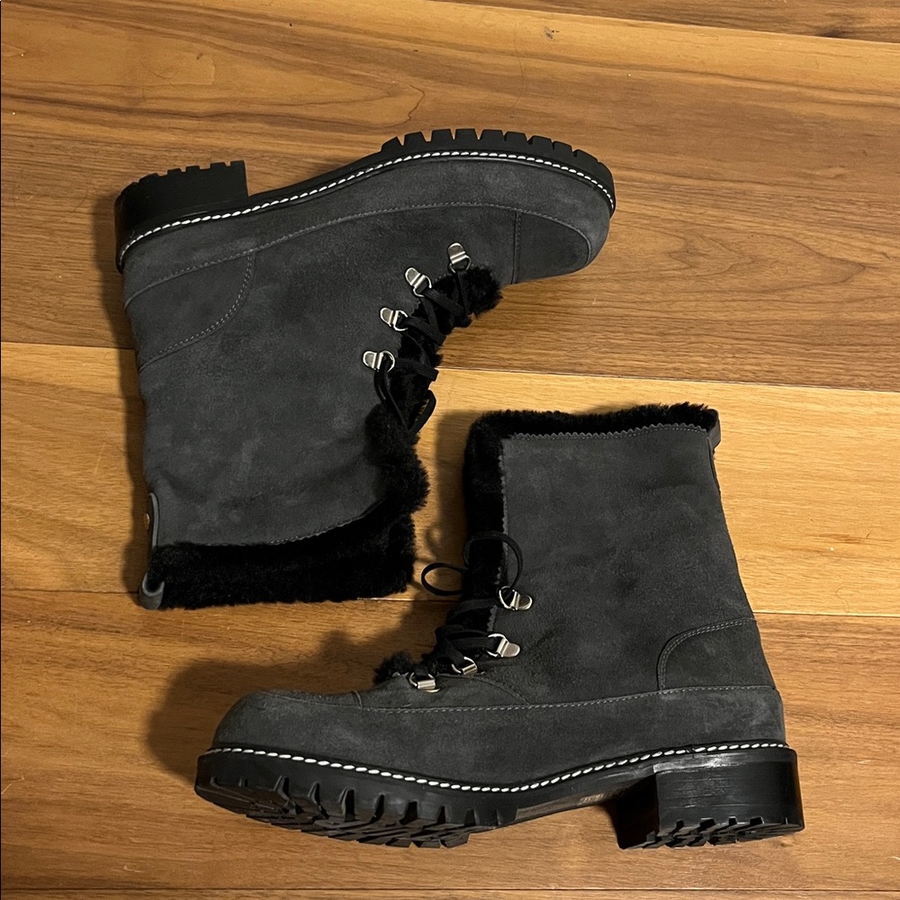 Stuart Weitzman Shearling Lined Luge Boots